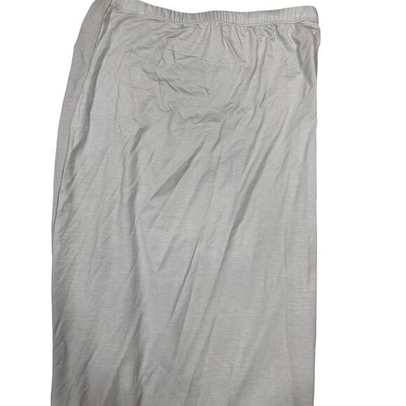 Reformation Dunne Skirt Sage Green Ruched Slit Midi – Size M - Picture 5 of 5